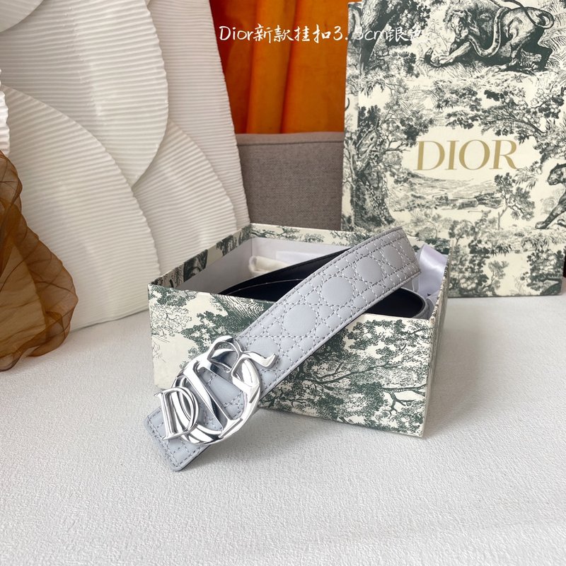 디올 Dior 클래식 엠보스 가죽 벨트 001-192488