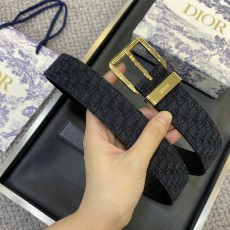 디올 DIOR 클래식 CD 버클 소 가죽 벨트 001-192492