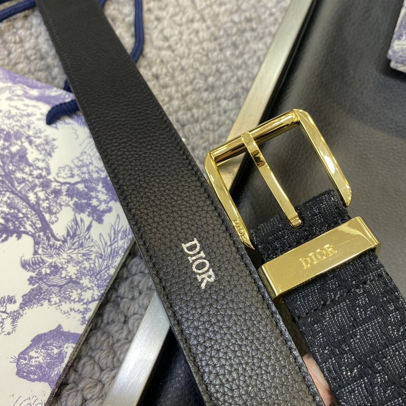 디올 DIOR 클래식 CD 버클 소 가죽 벨트 001-192492