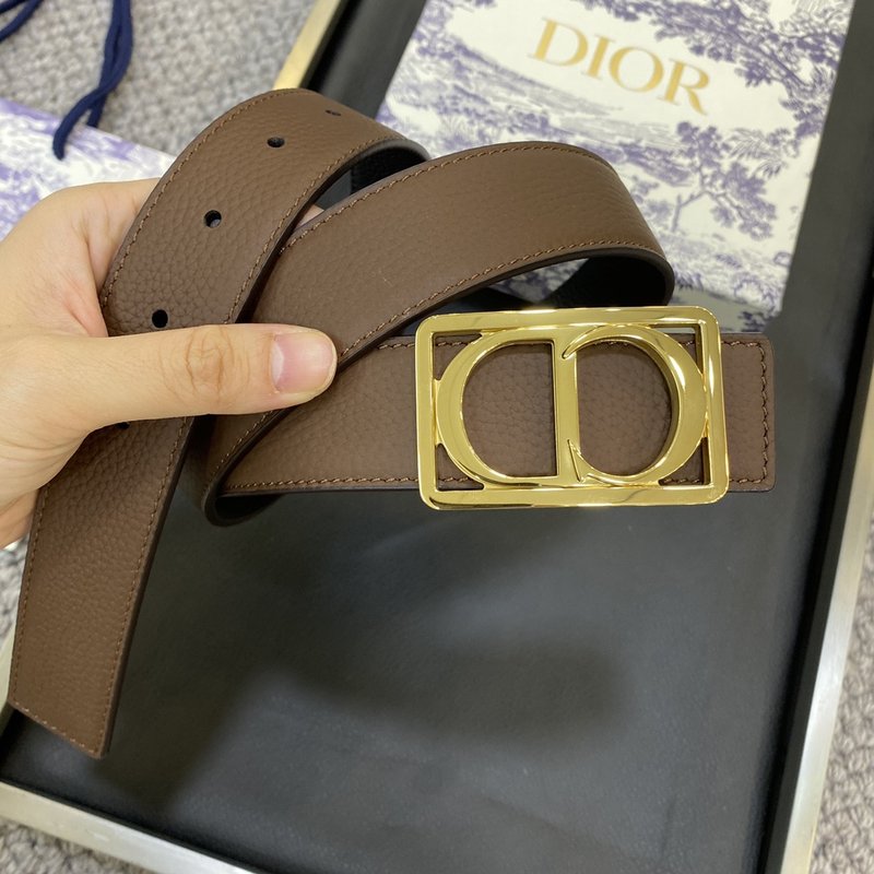 디올 DIOR 클래식 CD 버클 소 가죽 벨트 001-192493