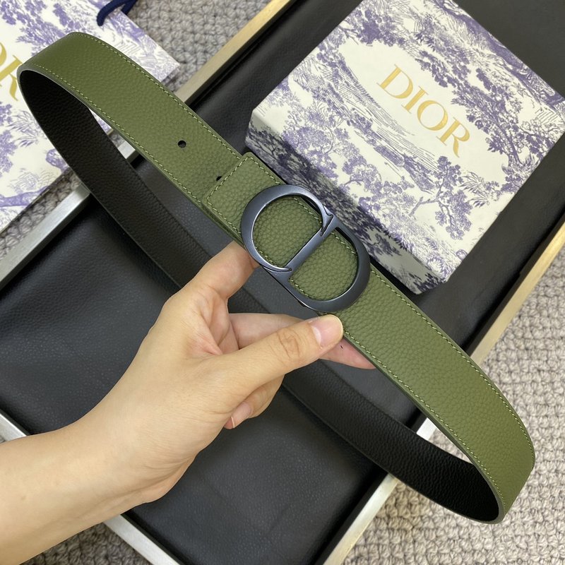 디올 DIOR 클래식 레터 패턴 와이드 가죽 벨트 001-192494
