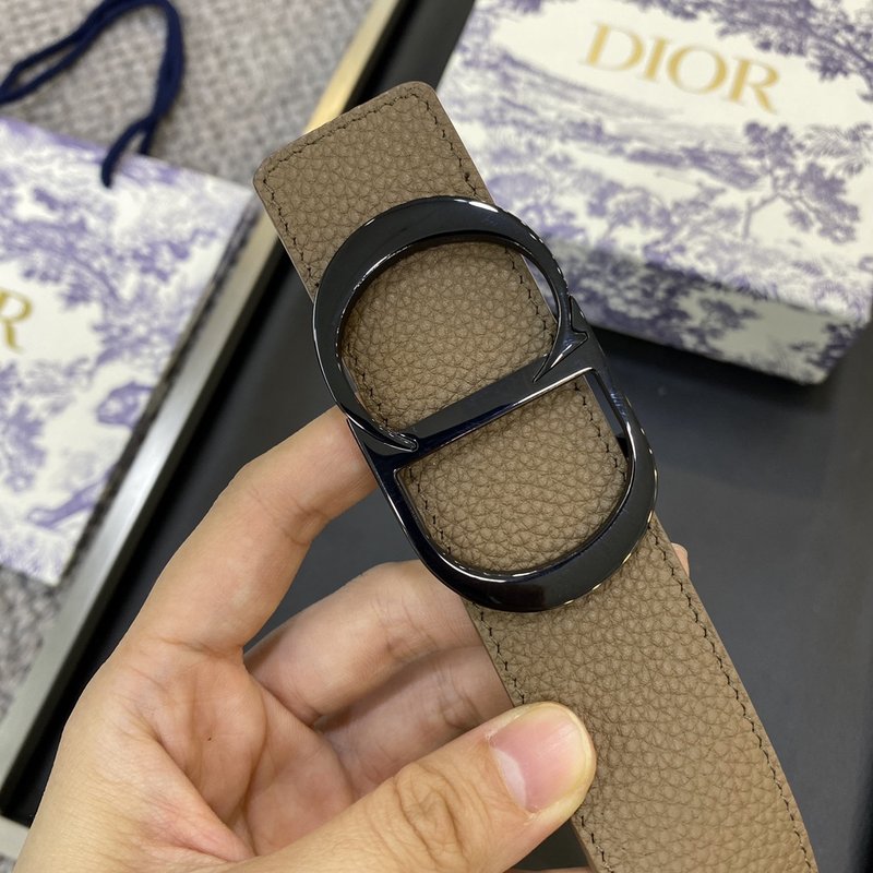 디올 DIOR新款 스테인리스 3.5CM 소가죽 벨트 001-192496