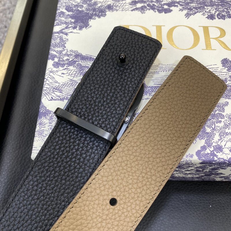 디올 DIOR新款 스테인리스 3.5CM 소가죽 벨트 001-192496