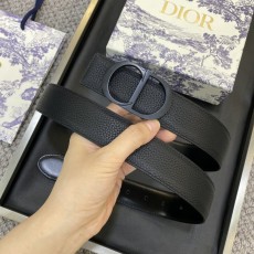 디올 Dior 클래식 레터 캔버스 가죽 벨트 스틸 하드 001-192495
