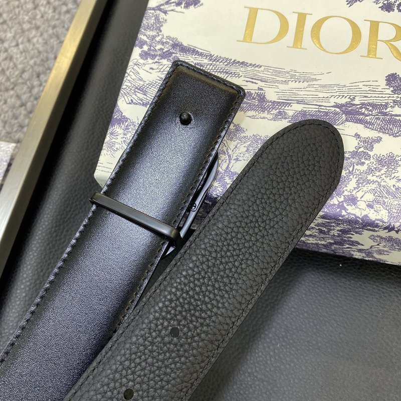 디올 Dior 클래식 레터 캔버스 가죽 벨트 스틸 하드 001-192495