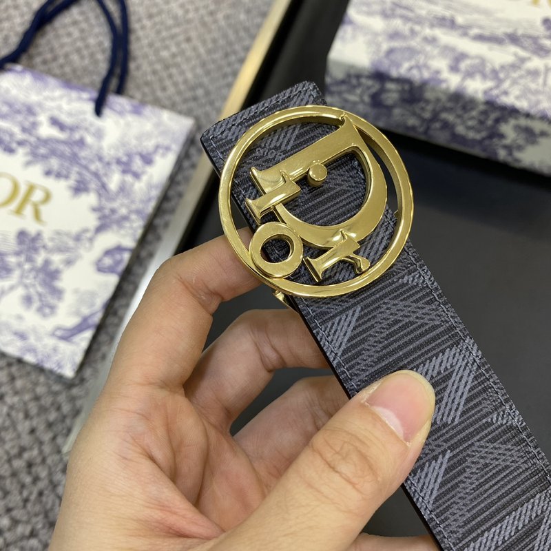 디올 DIOR 클래식 CD 버클 소 가죽 벨트 001-192506