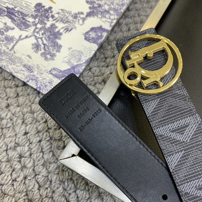 디올 DIOR 클래식 CD 버클 소 가죽 벨트 001-192506