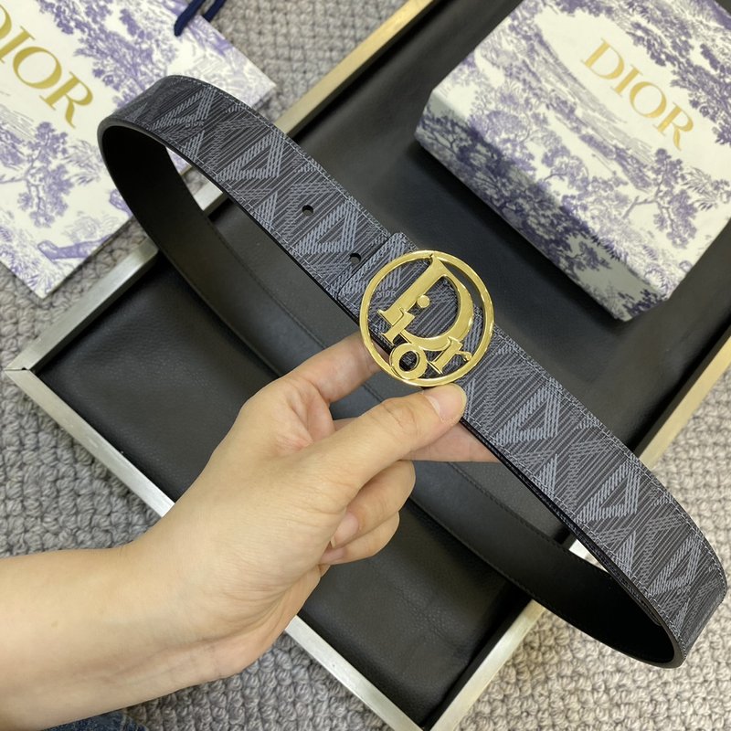 디올 DIOR 클래식 CD 버클 소 가죽 벨트 001-192506