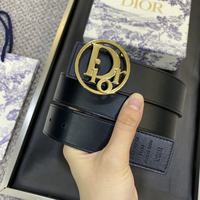 디올 DIOR 클래식 CD 버클 소 가죽 벨트 001-192506