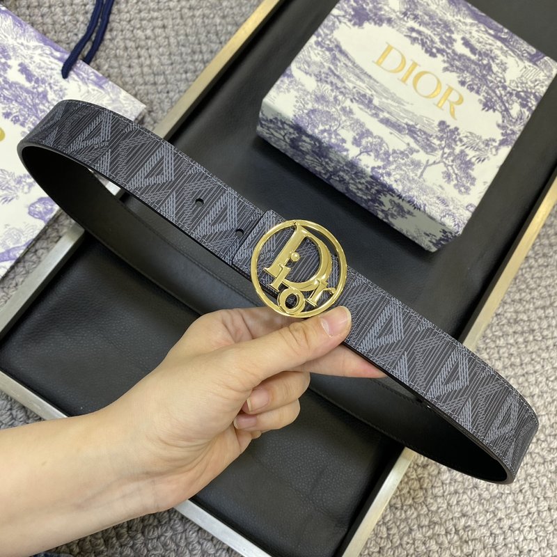 디올 DIOR 클래식 CD 버클 소 가죽 벨트 001-192506