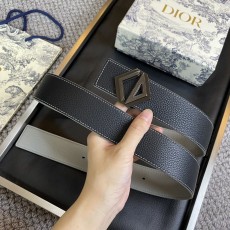 디올 DIOR 클래식 레터 캔버스 가죽 벨트 001-192510