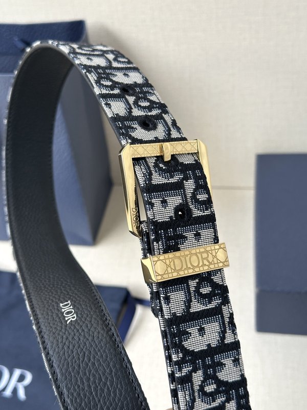 Dior 스무스 칼프스킨 벨트 3.5cm 폭 001-192519