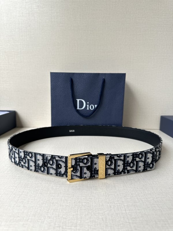 Dior 스무스 칼프스킨 벨트 3.5cm 폭 001-192519