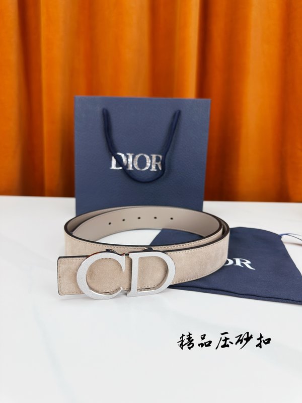 DIOR 디올 스테인리스 버클 벨트 3.5cm 폭 001-192525
