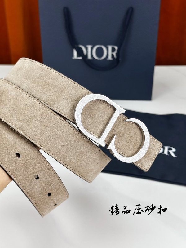 DIOR 디올 스테인리스 버클 벨트 3.5cm 폭 001-192525