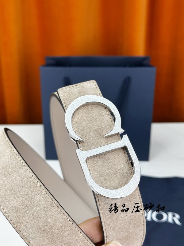 DIOR 디올 스테인리스 버클 벨트 3.5cm 폭 001-192525
