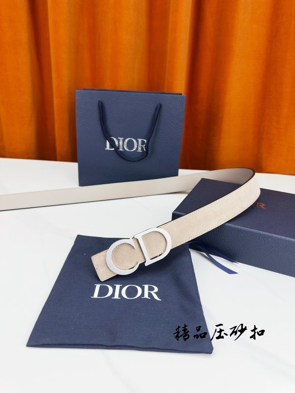 DIOR 디올 스테인리스 버클 벨트 3.5cm 폭 001-192525