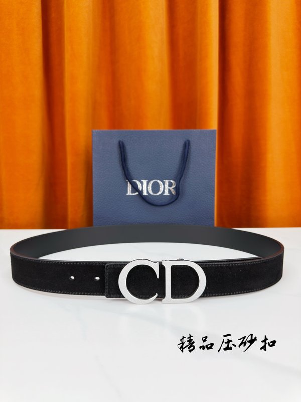 디올 스테인리스 버클 벨트 3.5cm 001-192529