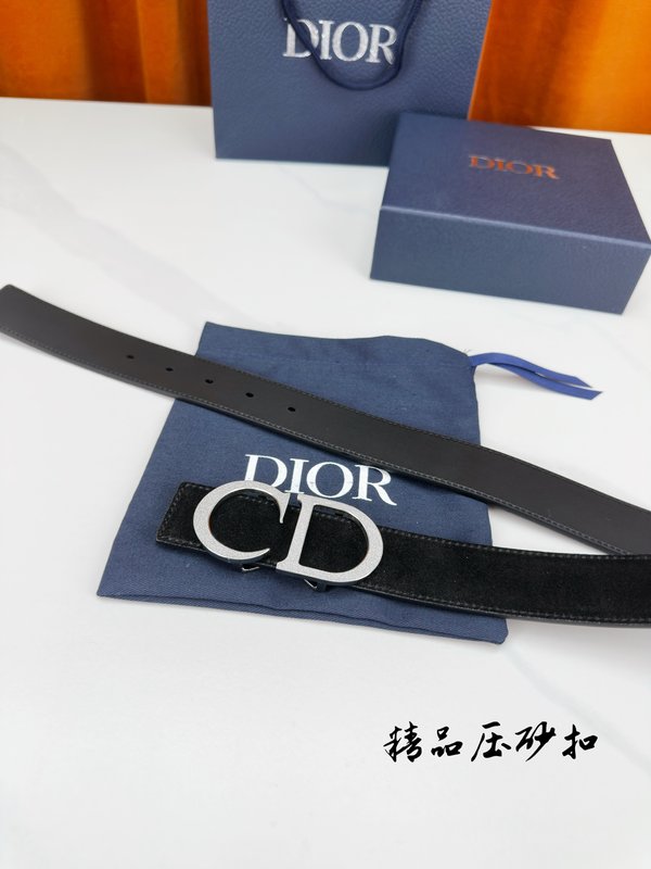 디올 스테인리스 버클 벨트 3.5cm 001-192529
