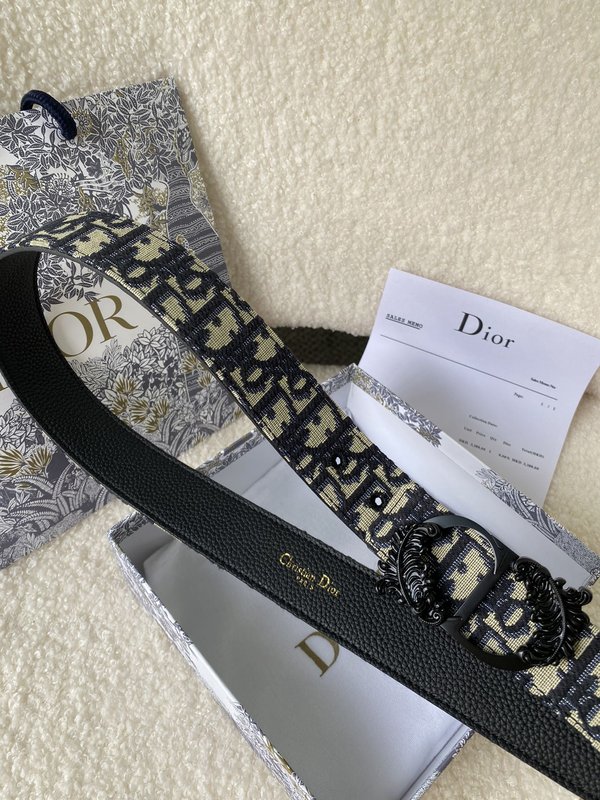 디올 DIOR 신규 스테인리스 버클 가죽 벨트 001-192549
