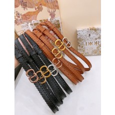 디올 20mm 매끄러운 소 가죽 벨트 버클 001-192552