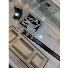 셀린 여성용 빈티지 메탈 소가죽 벨트 001-192574