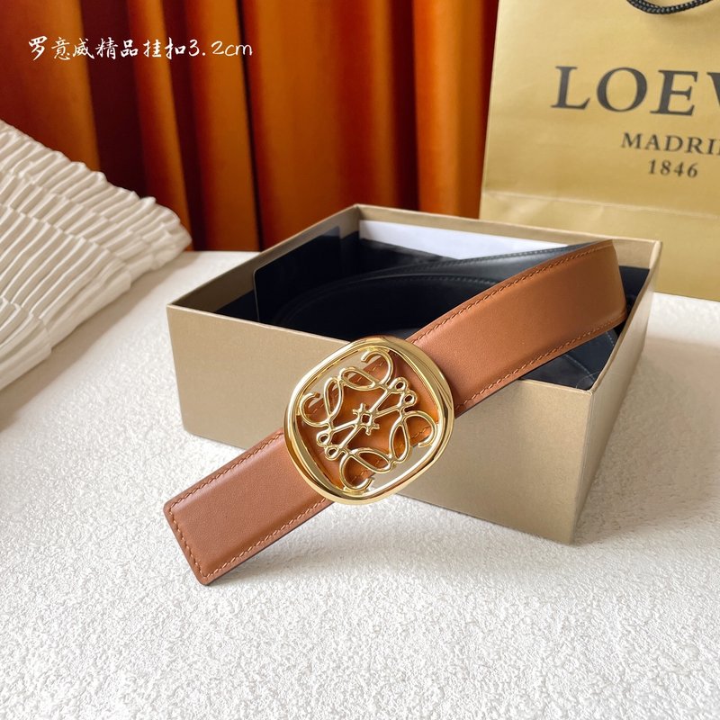 로에베 LOEWE 클래식 양면 송아지 가죽 벨트 001-192603
