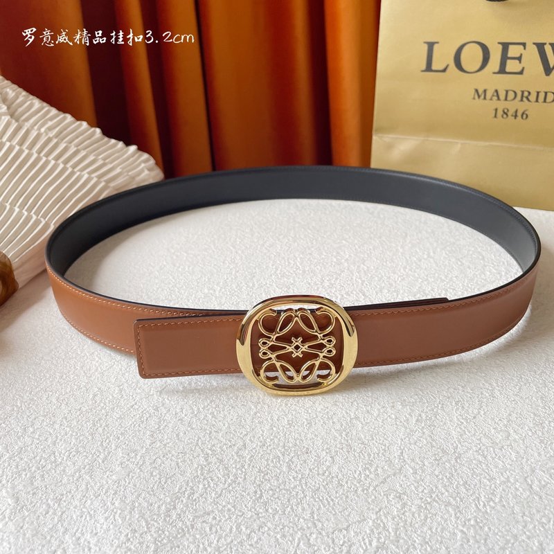 로에베 LOEWE 클래식 양면 송아지 가죽 벨트 001-192603