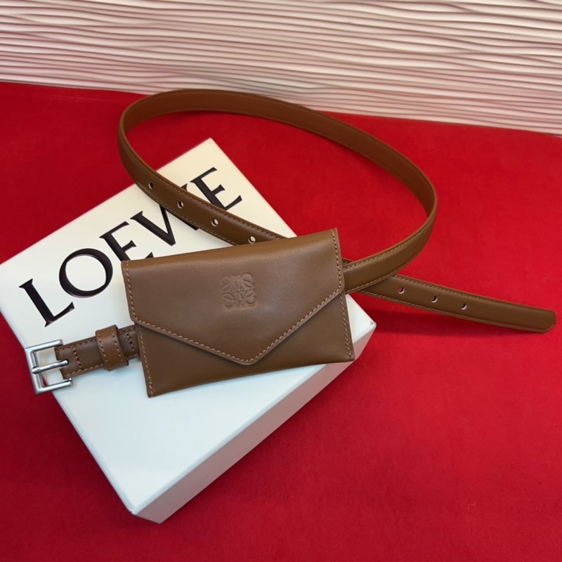 LOEWE 아나그램 버클 가죽 벨트 001-192619