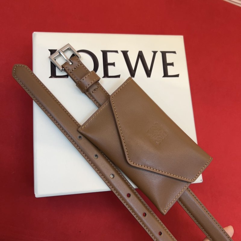 LOEWE 아나그램 버클 가죽 벨트 001-192619