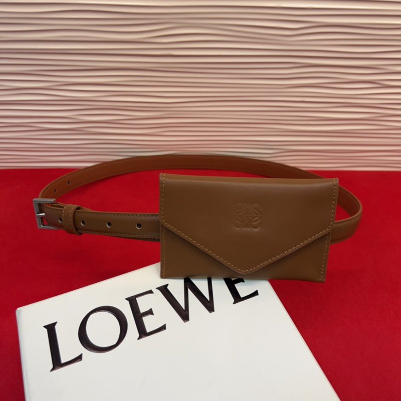 LOEWE 아나그램 버클 가죽 벨트 001-192619
