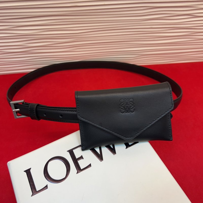 LOEWE 가죽窄벨트 Anagram 자물쇠 버클 001-192621