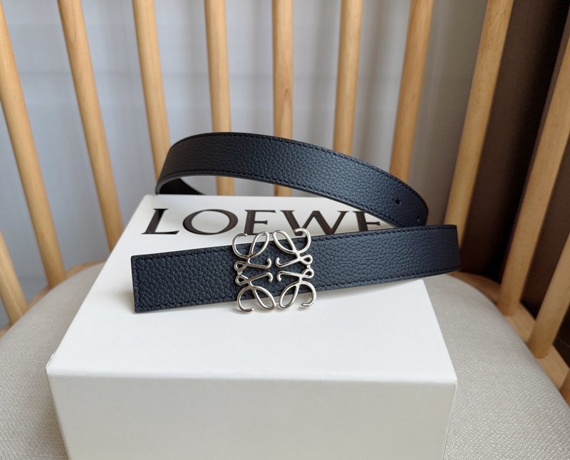 로에베 LOEWE 아나그램 핀 버클 가죽 벨트 001-192623