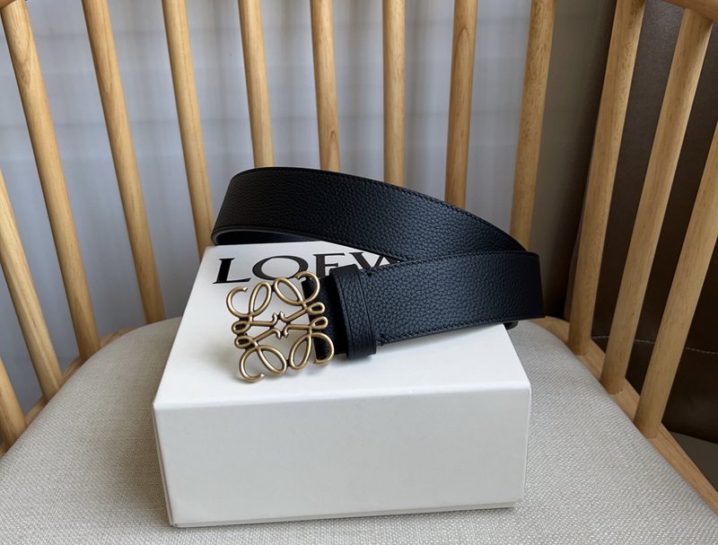 로에베 LOEWE 스무스 카프스킨 애너그램 버클 벨트 001-192629