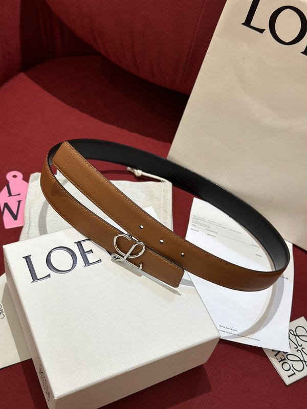 로에베 LOEWE 양면 소가죽 벨트 001-192634