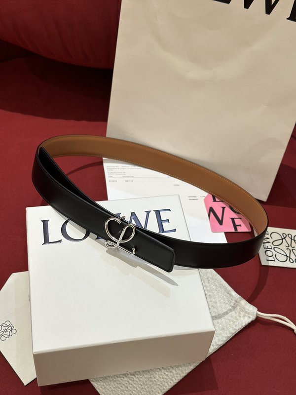 로에베 LOEWE 양면 소가죽 벨트 001-192634