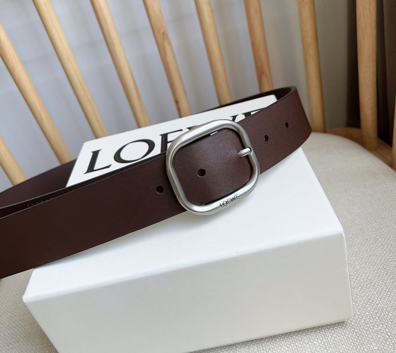 로에베 LOEWE 식물성 가죽 핀 버클 벨트 001-192639
