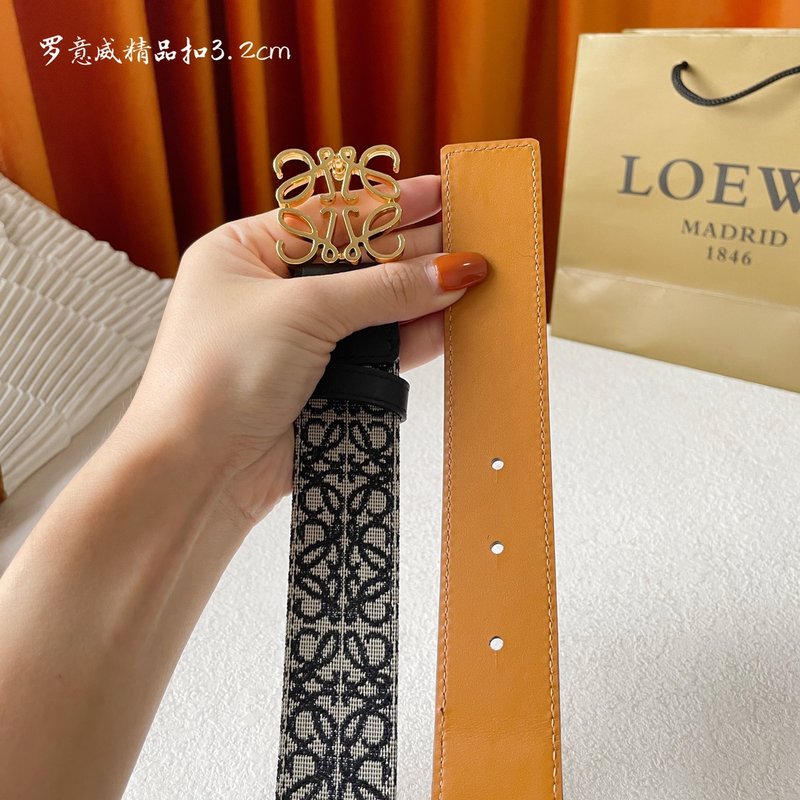 로에웨 LOEWE 패브릭 소가죽 클래식 벨트 001-192641