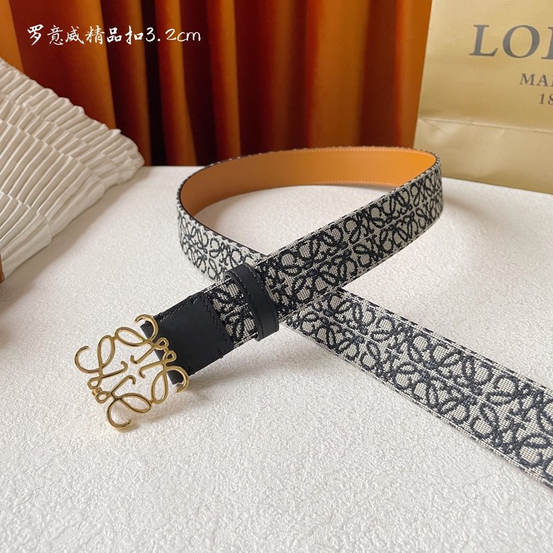 로에웨 LOEWE 패브릭 소가죽 클래식 벨트 001-192641
