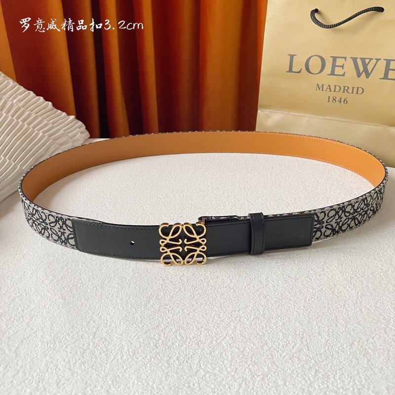 로에웨 LOEWE 패브릭 소가죽 클래식 벨트 001-192641