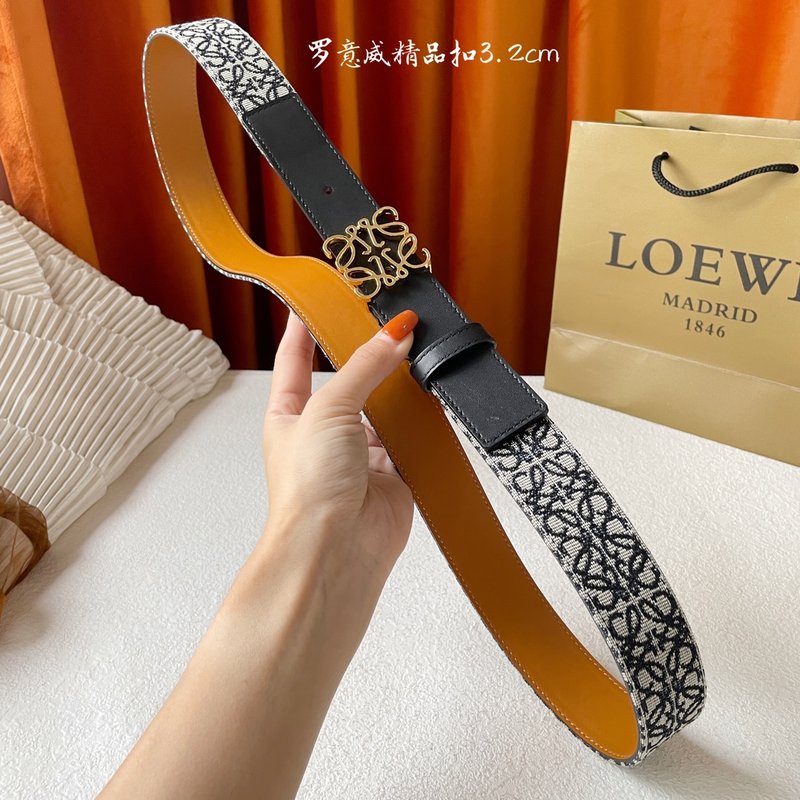 로에웨 LOEWE 패브릭 소가죽 클래식 벨트 001-192641