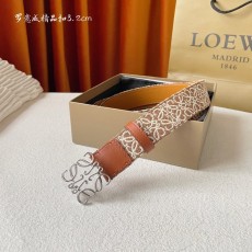 로에웨 LOEWE 캔버스 소가죽 벨트 클래식 버클 001-192644