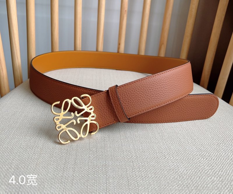로에웨 LOEWE 그레인 가죽 핀 버클 벨트 001-192661