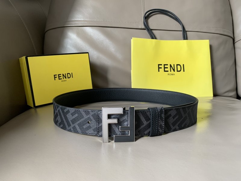 펜디 남성 양면 FF 버클 캐주얼 벨트 001-192708
