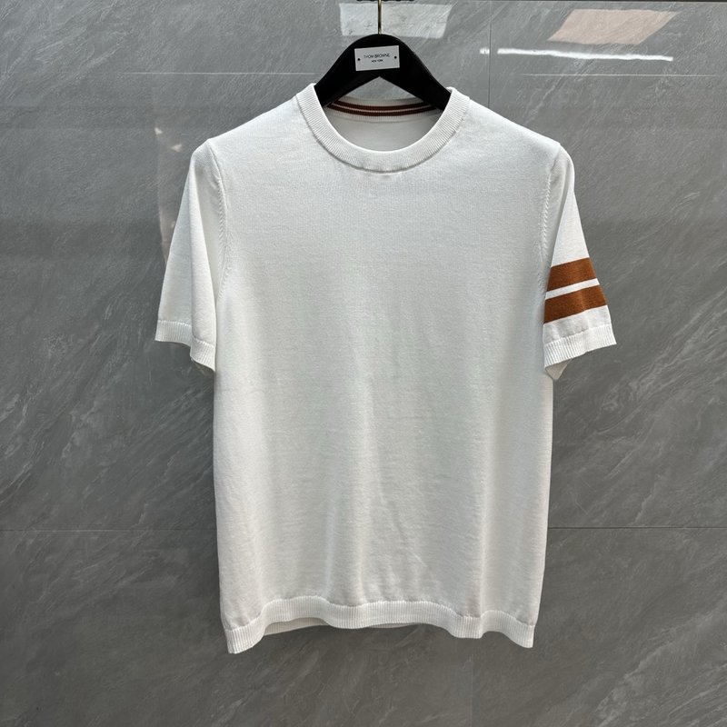 톰브라운 스트라이프 라운드 티셔츠 001-192712