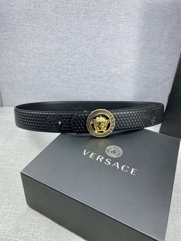 베르사체 Versace 메두사 헤드 가죽 벨트 001-192877
