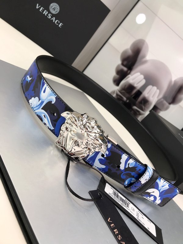 베르사체 메두사 버클 양면 프린트 벨트 001-192894
