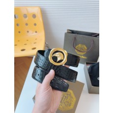 스테파노 리치 남성 블랙 가죽 벨트 001-193040