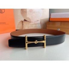 에르메스 남성 양면 가죽 벨트 38mm 금속 버클 001-193089