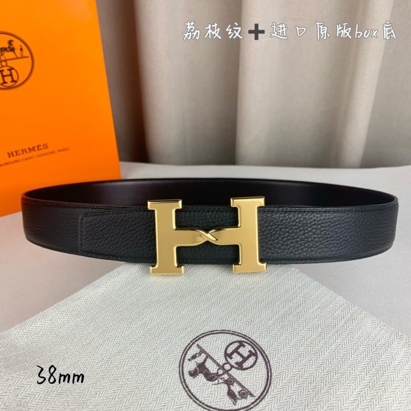 에르메스 양면 H 버클 벨트 38mm 블랙 001-193097